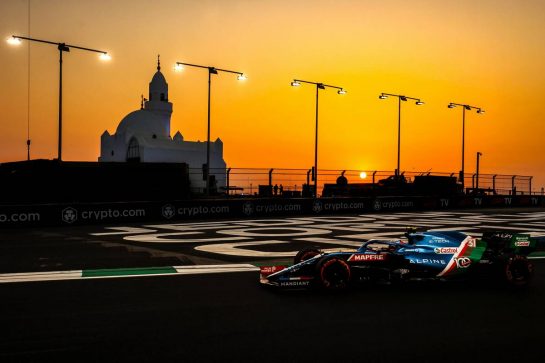 Esteban Ocon (FRA), Alpine F1 Team 
04.12.2021. Formula 1 World Championship, Rd 21, Saudi Arabian Grand Prix, Jeddah, Saudi Arabia, Qualifying Day.
- www.xpbimages.com, EMail: requests@xpbimages.com &copy; Copyright: Charniaux / XPB Images