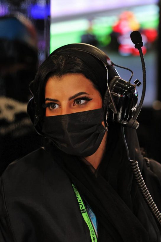 Aseel Al Hama (KSA) Board Member of Saudi Arabian Motor Federation with Alpine F1 Team.
04.12.2021. Formula 1 World Championship, Rd 21, Saudi Arabian Grand Prix, Jeddah, Saudi Arabia, Qualifying Day.
- www.xpbimages.com, EMail: requests@xpbimages.com &copy; Copyright: Moy / XPB Images