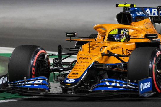 Lando Norris (GBR) McLaren MCL35M.
04.12.2021. Formula 1 World Championship, Rd 21, Saudi Arabian Grand Prix, Jeddah, Saudi Arabia, Qualifying Day.
- www.xpbimages.com, EMail: requests@xpbimages.com &copy; Copyright: Bearne / XPB Images
