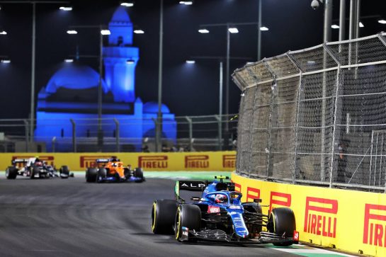Esteban Ocon (FRA) Alpine F1 Team A521.
05.12.2021. Formula 1 World Championship, Rd 21, Saudi Arabian Grand Prix, Jeddah, Saudi Arabia, Race Day.
- www.xpbimages.com, EMail: requests@xpbimages.com &copy; Copyright: Moy / XPB Images