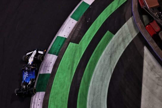 George Russell (GBR) Williams Racing FW43B.
05.12.2021. Formula 1 World Championship, Rd 21, Saudi Arabian Grand Prix, Jeddah, Saudi Arabia, Race Day.
- www.xpbimages.com, EMail: requests@xpbimages.com &copy; Copyright: Moy / XPB Images
