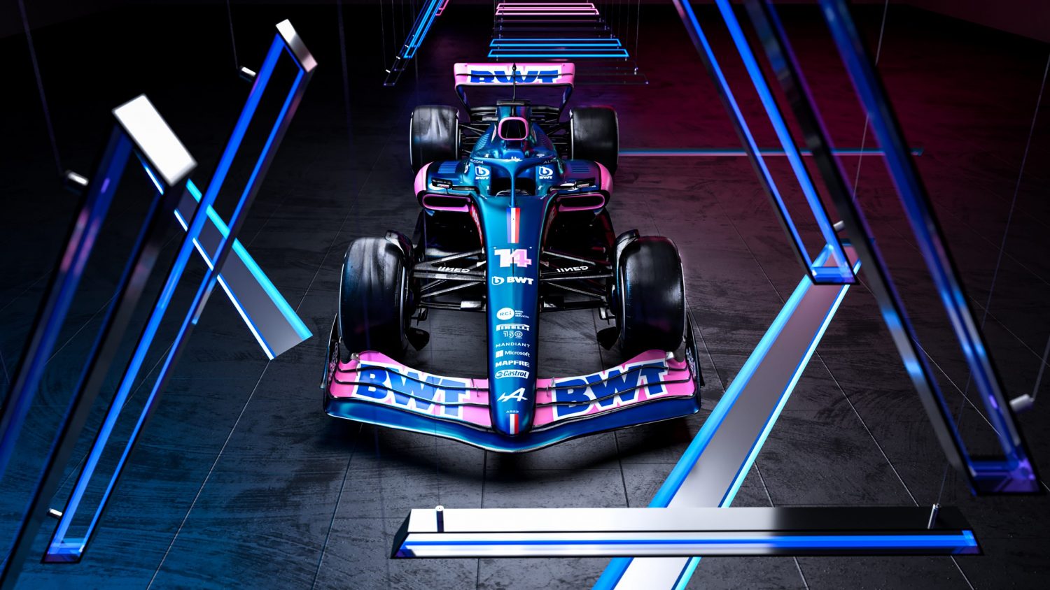 Alpine unveils striking blue and pink 2022 livery