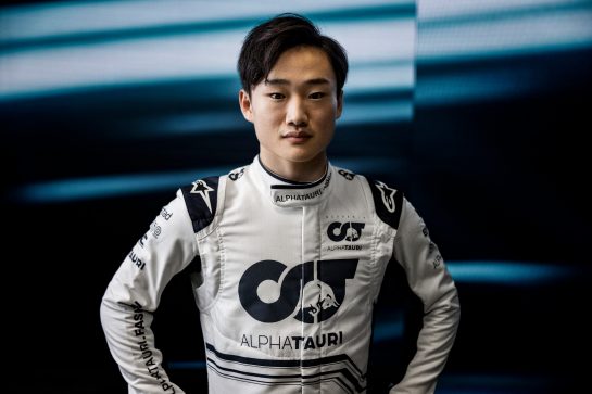 Yuki Tsunoda of Scuderia AlphaTauri posing for a picture in Faenza, Italy on February 14th, 2022 // SI202202140088 // Usage for editorial use only //