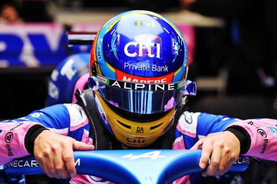 Fernando Alonso (ESP) Alpine F1 Team A522.
23.02.2022. Formula One Testing, Day One, Barcelona, Spain. Wednesday.
- www.xpbimages.com, EMail: requests@xpbimages.com © Copyright: Moy / XPB Images