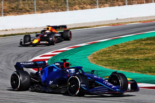 Nicholas Latifi (CDN) Williams Racing FW44.
23.02.2022. Formula One Testing, Day One, Barcelona, Spain. Wednesday.
- www.xpbimages.com, EMail: requests@xpbimages.com © Copyright: Batchelor / XPB Images