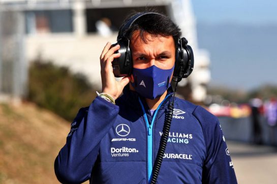 Alexander Albon (THA) Williams Racing.
23.02.2022. Formula One Testing, Day One, Barcelona, Spain. Wednesday.
- www.xpbimages.com, EMail: requests@xpbimages.com © Copyright: Batchelor / XPB Images