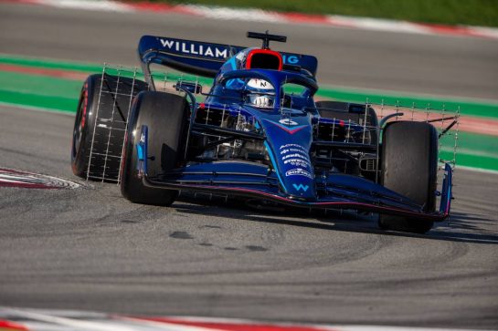 Nicholas Latifi (CDN) Williams Racing FW44.
23.02.2022. Formula One Testing, Day One, Barcelona, Spain. Wednesday.
- www.xpbimages.com, EMail: requests@xpbimages.com © Copyright: Rew / XPB Images