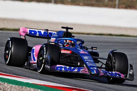Esteban Ocon (FRA) Alpine F1 Team A522.
24.02.2022. Formula One Testing, Day Two, Barcelona, Spain. Thursday.
- www.xpbimages.com, EMail: requests@xpbimages.com &copy; Copyright: Moy / XPB Images