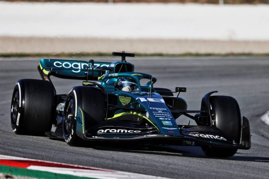 Lance Stroll (CDN) Aston Martin F1 Team AMR22.
24.02.2022. Formula One Testing, Day Two, Barcelona, Spain. Thursday.
- www.xpbimages.com, EMail: requests@xpbimages.com &copy; Copyright: Moy / XPB Images