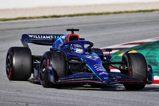 Alexander Albon (THA) Williams Racing FW44.
24.02.2022. Formula One Testing, Day Two, Barcelona, Spain. Thursday.
- www.xpbimages.com, EMail: requests@xpbimages.com &copy; Copyright: Moy / XPB Images