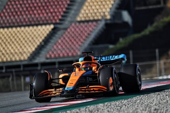 Daniel Ricciardo (AUS) McLaren MCL36.
24.02.2022. Formula One Testing, Day Two, Barcelona, Spain. Thursday.
- www.xpbimages.com, EMail: requests@xpbimages.com &copy; Copyright: Price / XPB Images