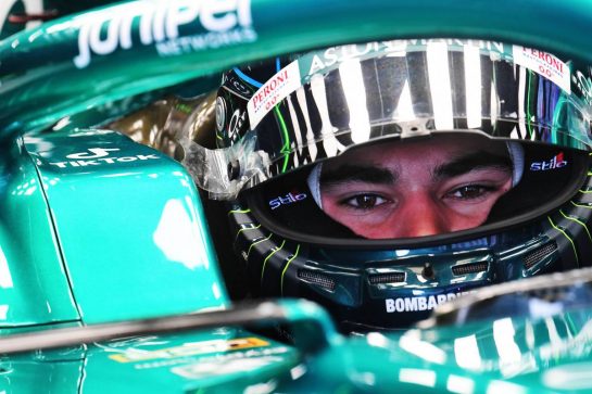 Lance Stroll (CDN) Aston Martin F1 Team.
24.02.2022. Formula One Testing, Day Two, Barcelona, Spain. Thursday.
- www.xpbimages.com, EMail: requests@xpbimages.com &copy; Copyright: Price / XPB Images