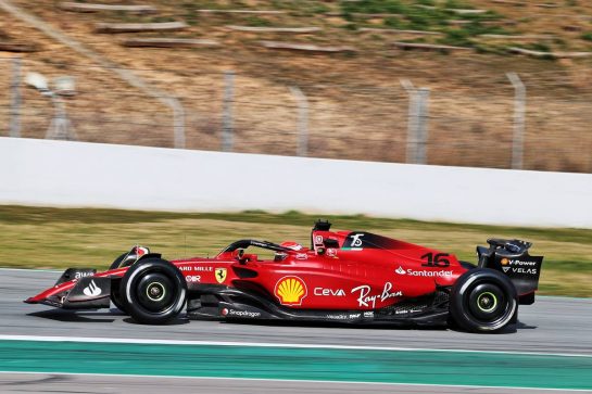 Charles Leclerc (MON) Ferrari F1-75.
24.02.2022. Formula One Testing, Day Two, Barcelona, Spain. Thursday.
- www.xpbimages.com, EMail: requests@xpbimages.com &copy; Copyright: Moy / XPB Images