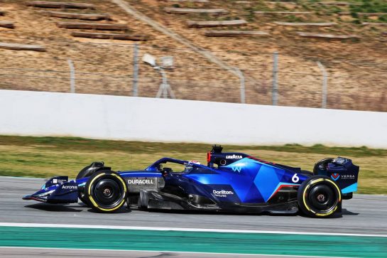 Nicholas Latifi (CDN) Williams Racing FW44.
24.02.2022. Formula One Testing, Day Two, Barcelona, Spain. Thursday.
- www.xpbimages.com, EMail: requests@xpbimages.com &copy; Copyright: Moy / XPB Images