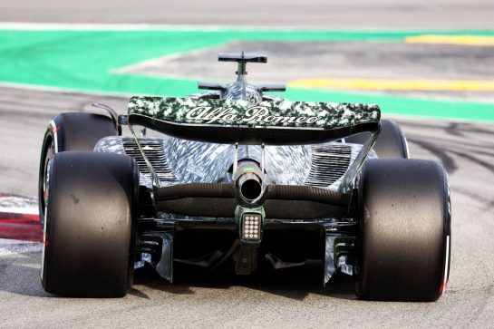 Guanyu Zhou (CHN) Alfa Romeo F1 Team C42.
24.02.2022. Formula One Testing, Day Two, Barcelona, Spain. Thursday.
- www.xpbimages.com, EMail: requests@xpbimages.com &copy; Copyright: Batchelor / XPB Images