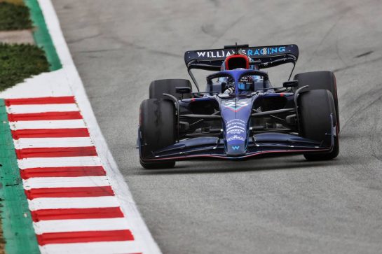 Alexander Albon (THA) Williams Racing FW44.
25.02.2022. Formula One Testing, Day Three, Barcelona, Spain. Friday.
- www.xpbimages.com, EMail: requests@xpbimages.com &copy; Copyright: Price / XPB Images