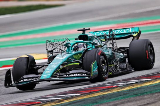 Sebastian Vettel (GER) Aston Martin F1 Team AMR22.
25.02.2022. Formula One Testing, Day Three, Barcelona, Spain. Friday.
- www.xpbimages.com, EMail: requests@xpbimages.com &copy; Copyright: Moy / XPB Images
