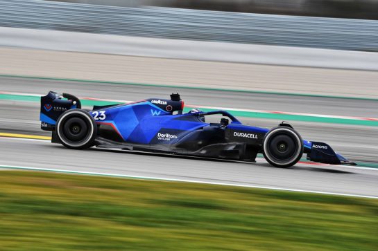 Alexander Albon (THA) Williams Racing FW44.
25.02.2022. Formula One Testing, Day Three, Barcelona, Spain. Friday.
- www.xpbimages.com, EMail: requests@xpbimages.com &copy; Copyright: Price / XPB Images