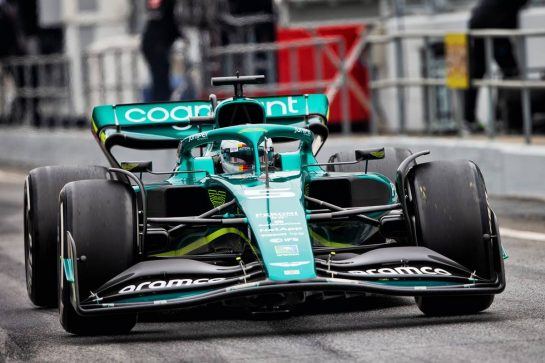 Sebastian Vettel (GER) Aston Martin F1 Team AMR22.
25.02.2022. Formula One Testing, Day Three, Barcelona, Spain. Friday.
- www.xpbimages.com, EMail: requests@xpbimages.com &copy; Copyright: Rew / XPB Images