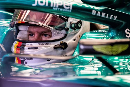 Sebastian Vettel (GER) Aston Martin F1 Team AMR22.
25.02.2022. Formula One Testing, Day Three, Barcelona, Spain. Friday.
- www.xpbimages.com, EMail: requests@xpbimages.com &copy; Copyright: Rew / XPB Images