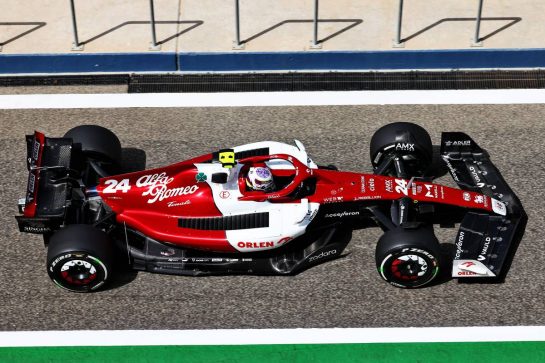 Guanyu Zhou (CHN) Alfa Romeo F1 Team C42.
12.03.2022. Formula 1 Testing, Sakhir, Bahrain, Day Three.
- www.xpbimages.com, EMail: requests@xpbimages.com © Copyright: Batchelor / XPB Images