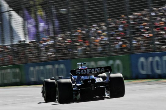 Alexander Albon (THA) Williams Racing FW44.
08.04.2022. Formula 1 World Championship, Rd 3, Australian Grand Prix, Albert Park, Melbourne, Australia, Practice Day.
- www.xpbimages.com, EMail: requests@xpbimages.com © Copyright: Coates / XPB Images