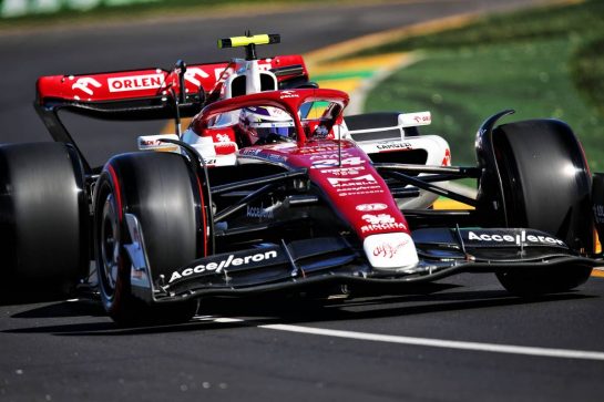 Guanyu Zhou (CHN) Alfa Romeo F1 Team C42.
08.04.2022. Formula 1 World Championship, Rd 3, Australian Grand Prix, Albert Park, Melbourne, Australia, Practice Day.
- www.xpbimages.com, EMail: requests@xpbimages.com © Copyright: Coates / XPB Images