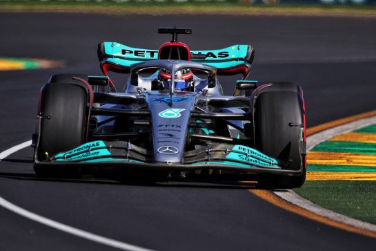George Russell (GBR) Mercedes AMG F1 W13.
08.04.2022. Formula 1 World Championship, Rd 3, Australian Grand Prix, Albert Park, Melbourne, Australia, Practice Day.
- www.xpbimages.com, EMail: requests@xpbimages.com © Copyright: Coates / XPB Images