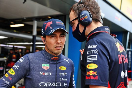 Sergio Perez (MEX) Red Bull Racing.
09.04.2022. Formula 1 World Championship, Rd 3, Australian Grand Prix, Albert Park, Melbourne, Australia, Qualifying Day.
- www.xpbimages.com, EMail: requests@xpbimages.com © Copyright: Batchelor / XPB Images