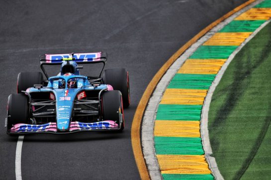 Esteban Ocon (FRA) Alpine F1 Team A522.
09.04.2022. Formula 1 World Championship, Rd 3, Australian Grand Prix, Albert Park, Melbourne, Australia, Qualifying Day.
- www.xpbimages.com, EMail: requests@xpbimages.com © Copyright: Coates / XPB Images