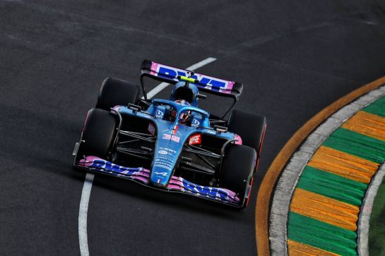 Esteban Ocon (FRA) Alpine F1 Team A522.
09.04.2022. Formula 1 World Championship, Rd 3, Australian Grand Prix, Albert Park, Melbourne, Australia, Qualifying Day.
- www.xpbimages.com, EMail: requests@xpbimages.com © Copyright: Coates / XPB Images
