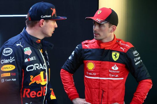 2nd for Max Verstappen (NLD) Red Bull Racing and Pole for Charles Leclerc (MON) Ferrari.
09.04.2022. Formula 1 World Championship, Rd 3, Australian Grand Prix, Albert Park, Melbourne, Australia, Qualifying Day.
- www.xpbimages.com, EMail: requests@xpbimages.com © Copyright: Batchelor / XPB Images