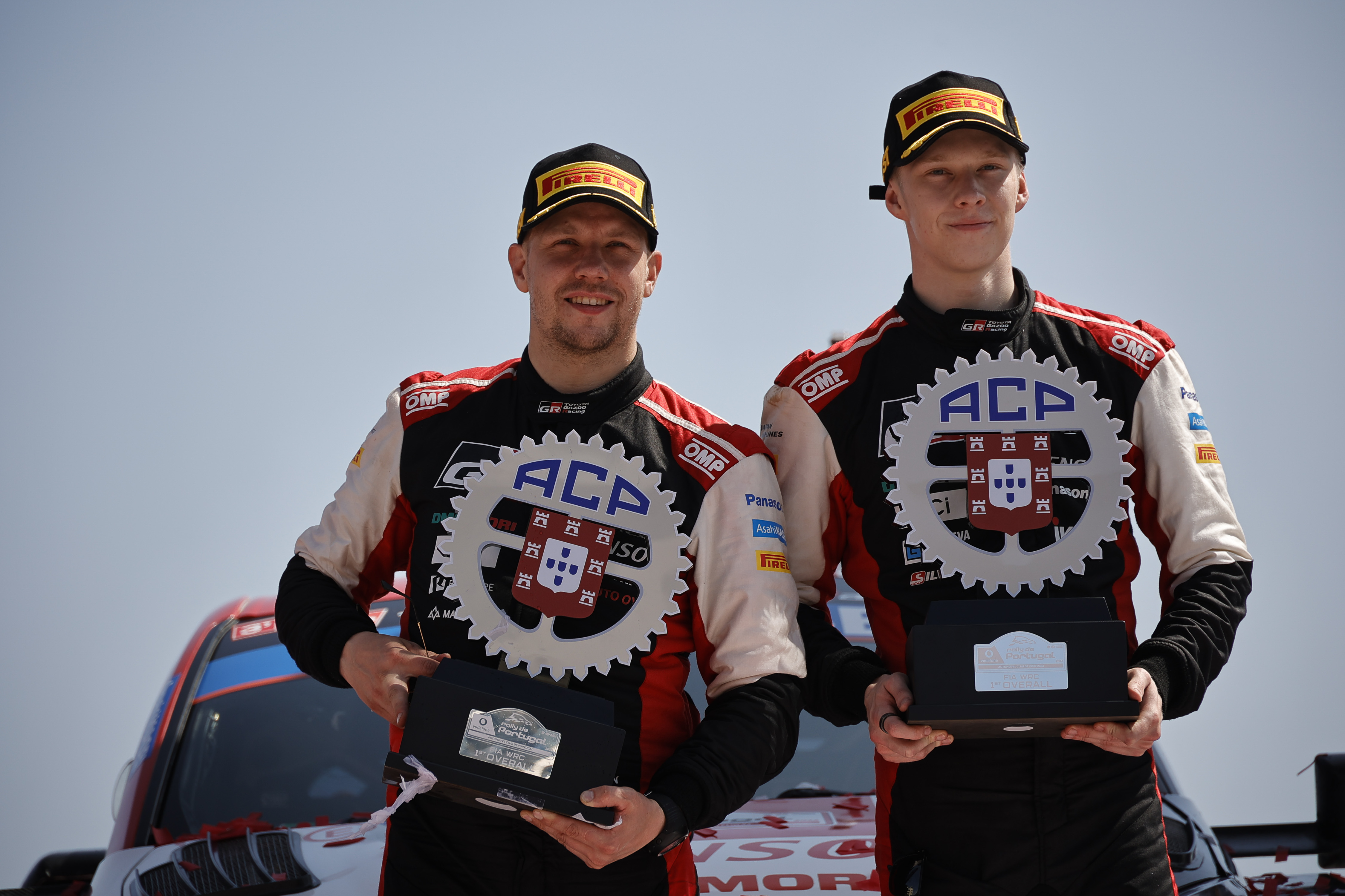 Kalle Rovanperä and Jonne Halttunen, winners of the 2022 Rally Portugal Kalle Rovanperä and Jonne Halttunen, winners of the 2022 Rally Portugal
