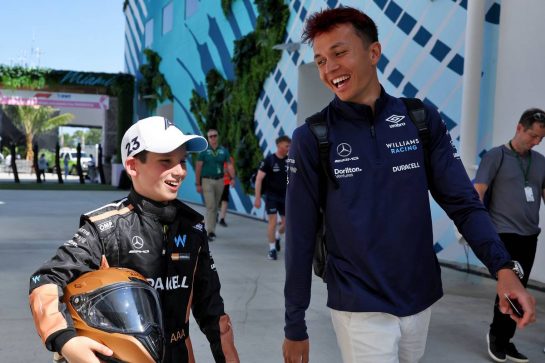 Alexander Albon (THA) Williams Racing.
05.05.2022. Formula 1 World Championship, Rd 5, Miami Grand Prix, Miami, Florida, USA, Preparation Day.
- www.xpbimages.com, EMail: requests@xpbimages.com &copy; Copyright: Bearne / XPB Images