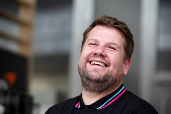 James Corden (GBR) Actor.
05.05.2022. Formula 1 World Championship, Rd 5, Miami Grand Prix, Miami, Florida, USA, Preparation Day.
 - www.xpbimages.com, EMail: requests@xpbimages.com &copy; Copyright: Coates / XPB Images