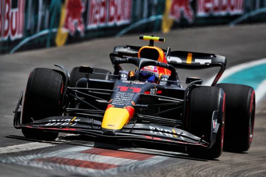 Sergio Perez (MEX) Red Bull Racing RB18.
06.05.2022. Formula 1 World Championship, Rd 5, Miami Grand Prix, Miami, Florida, USA, Practice Day.
- www.xpbimages.com, EMail: requests@xpbimages.com © Copyright: Coates / XPB Images