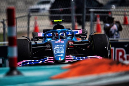 Esteban Ocon (FRA) Alpine F1 Team A522.
06.05.2022. Formula 1 World Championship, Rd 5, Miami Grand Prix, Miami, Florida, USA, Practice Day.
- www.xpbimages.com, EMail: requests@xpbimages.com © Copyright: Price / XPB Images