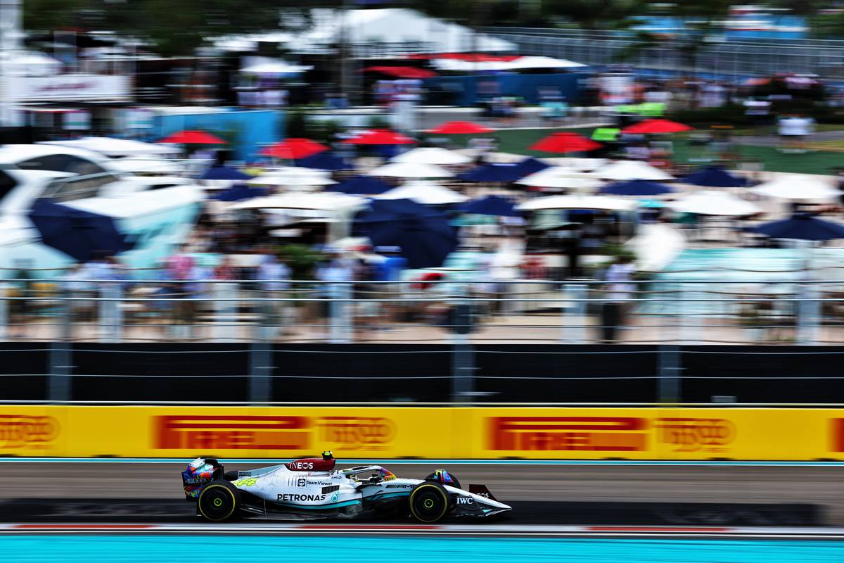Lewis Hamilton (GBR) Mercedes AMG F1 W13. 07.05.2022. Formula 1 World Championship, Rd 5, Miami Grand Prix, Miami, Florida, USA, Qualifying