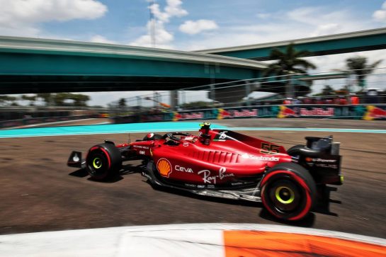 Carlos Sainz Jr (ESP) Ferrari F1-75.
07.05.2022. Formula 1 World Championship, Rd 5, Miami Grand Prix, Miami, Florida, USA, Qualifying Day.
- www.xpbimages.com, EMail: requests@xpbimages.com © Copyright: Coates / XPB Images