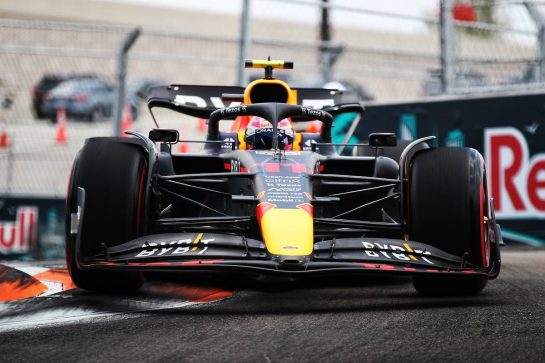 Sergio Perez (MEX) Red Bull Racing RB18.
07.05.2022. Formula 1 World Championship, Rd 5, Miami Grand Prix, Miami, Florida, USA, Qualifying Day.
- www.xpbimages.com, EMail: requests@xpbimages.com © Copyright: Coates / XPB Images