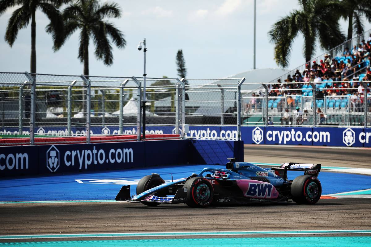 Fernando Alonso (ESP) Alpine F1 Team A522. 07.05.2022. Formula 1 World Championship, Rd 5, Miami Grand Prix, Miami, Florida, USA, Qualifying