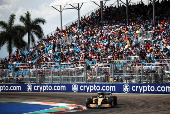 Daniel Ricciardo (AUS) McLaren MCL36.
07.05.2022. Formula 1 World Championship, Rd 5, Miami Grand Prix, Miami, Florida, USA, Qualifying Day.
- www.xpbimages.com, EMail: requests@xpbimages.com © Copyright: Coates / XPB Images