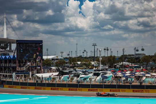 Sergio Perez (MEX) Red Bull Racing RB18.
07.05.2022. Formula 1 World Championship, Rd 5, Miami Grand Prix, Miami, Florida, USA, Qualifying Day.
- www.xpbimages.com, EMail: requests@xpbimages.com © Copyright: Bearne / XPB Images