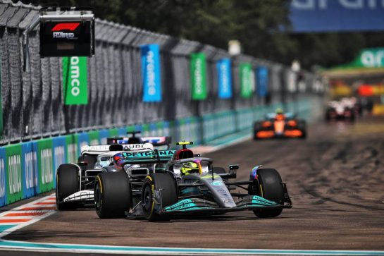Lewis Hamilton (GBR) Mercedes AMG F1 W13.
08.05.2022. Formula 1 World Championship, Rd 5, Miami Grand Prix, Miami, Florida, USA, Race Day.
- www.xpbimages.com, EMail: requests@xpbimages.com © Copyright: Coates / XPB Images