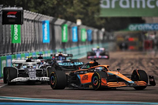 Daniel Ricciardo (AUS) McLaren MCL36.
08.05.2022. Formula 1 World Championship, Rd 5, Miami Grand Prix, Miami, Florida, USA, Race Day.
- www.xpbimages.com, EMail: requests@xpbimages.com © Copyright: Coates / XPB Images