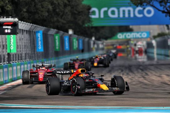 Max Verstappen (NLD) Red Bull Racing RB18.
08.05.2022. Formula 1 World Championship, Rd 5, Miami Grand Prix, Miami, Florida, USA, Race Day.
- www.xpbimages.com, EMail: requests@xpbimages.com © Copyright: Coates / XPB Images