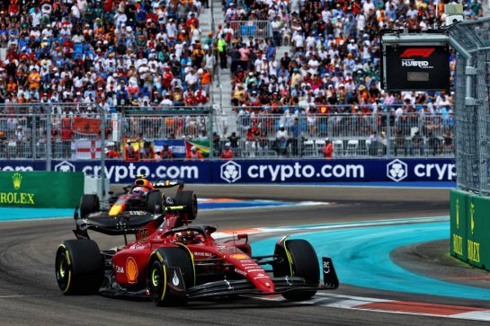 Carlos Sainz Jr (ESP) Ferrari F1-75.
08.05.2022. Formula 1 World Championship, Rd 5, Miami Grand Prix, Miami, Florida, USA, Race Day.
- www.xpbimages.com, EMail: requests@xpbimages.com © Copyright: Batchelor / XPB Images