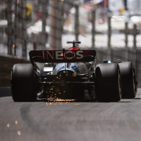 Russell almost doing ‘wheelies’ around Monaco with ‘very stiff’ Mercedes