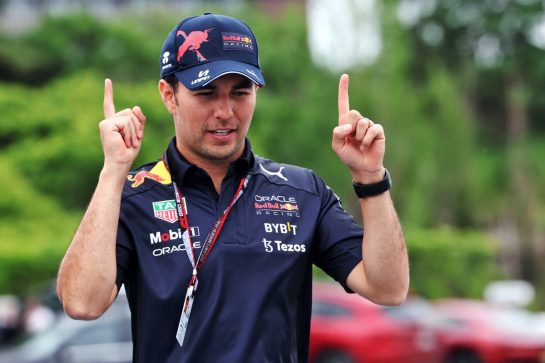Sergio Perez (MEX) Red Bull Racing.
16.06.2022. Formula 1 World Championship, Rd 9, Canadian Grand Prix, Montreal, Canada, Preparation Day.
- www.xpbimages.com, EMail: requests@xpbimages.com © Copyright: Bearne / XPB Images