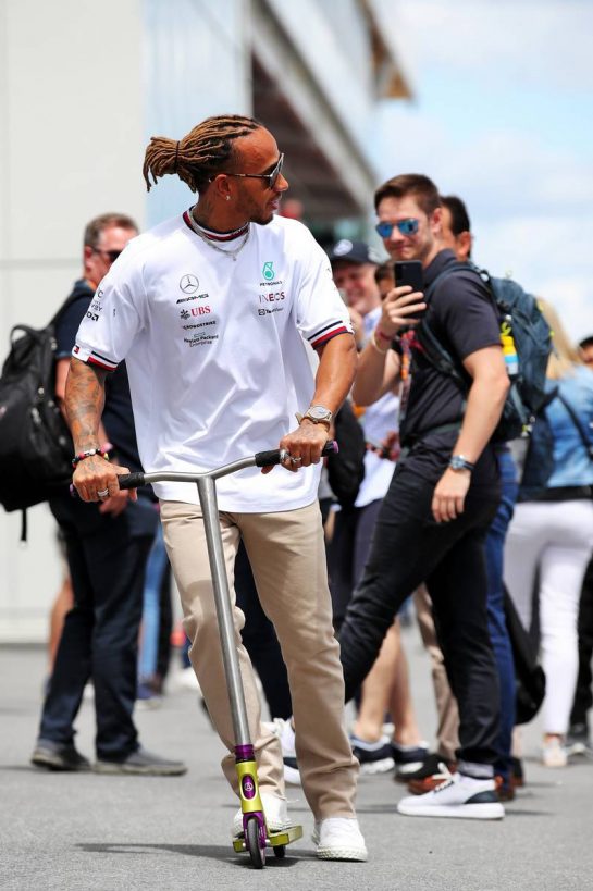 Lewis Hamilton (GBR) Mercedes AMG F1.
17.06.2022. Formula 1 World Championship, Rd 9, Canadian Grand Prix, Montreal, Canada, Practice Day.
 - www.xpbimages.com, EMail: requests@xpbimages.com &copy; Copyright: Coates / XPB Images
